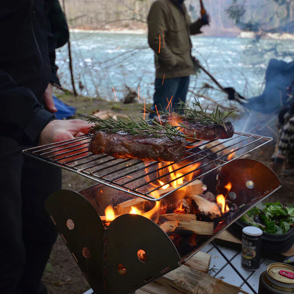 Grilled Adobo Carne Asada Steak with Pineapple -Camp Recipe