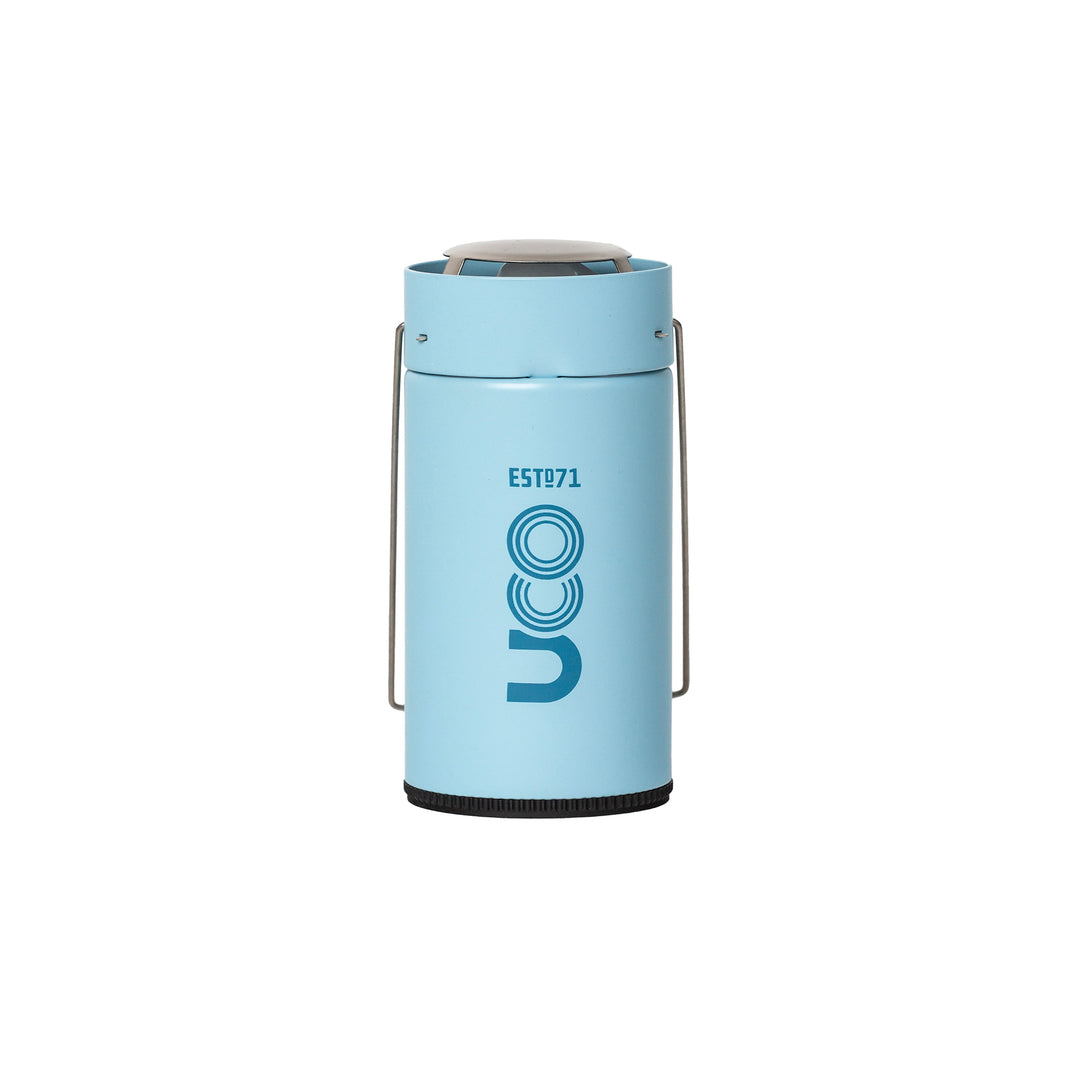 UCO Original Candle Lantern with emergency candle for camping gear and prepping_Candle Lantern_collapsible candle lantern Glacier Blue