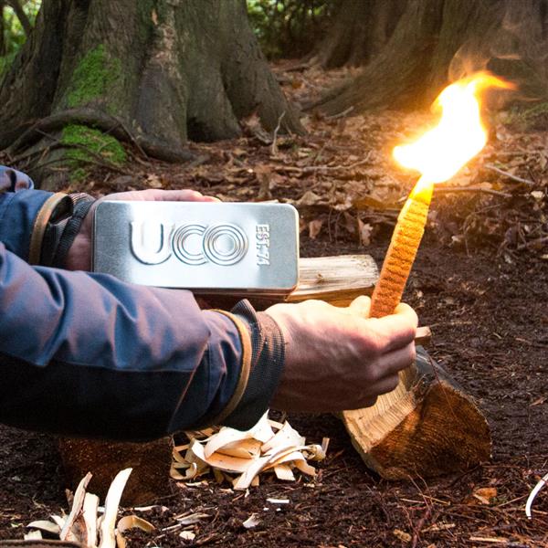 UCO strikeable fire starter for tornado preparedness kits
