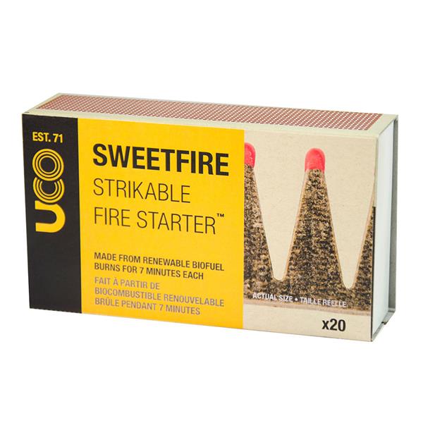 UCO Sweetfire Strikeable Fire Starter eco fire tinder for camping and survival kits